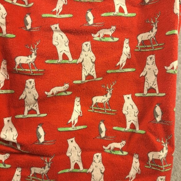 American Eagle Mens M Lounge Sleep Pants Red Polar Bear  Christmas Comfy Winter - Picture 8 of 8